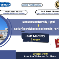  منحة خاصة بجامعة المنصورة لسفر السادة أعضاء هيئة التدريس بالجامعة لقضاء أسبوع بجامعة Polytechnic Santarem University بدولة البرتغال